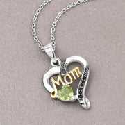 Bids.com 0.49 Carat Genuine Peridot and Black Spinel .925 Sterling Silver Pendant Pendants