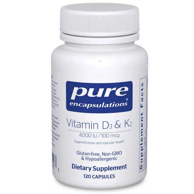 Pure Encapsulations Pure Encapsulations Vitamin D3 & K2 100/100 Mcg Vitamins & Supplements