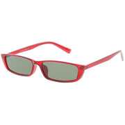 zeroUV Retro Slim Flat Top Narrow 1990's Sunglasses C671 Sunglasses