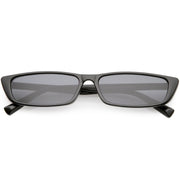zeroUV Retro Slim Flat Top Narrow 1990's Sunglasses C671 Sunglasses