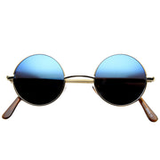 zeroUV Retro Lennon Style Round Circle Metal Mirror Lens Sunglasses 1408 Sunglasses