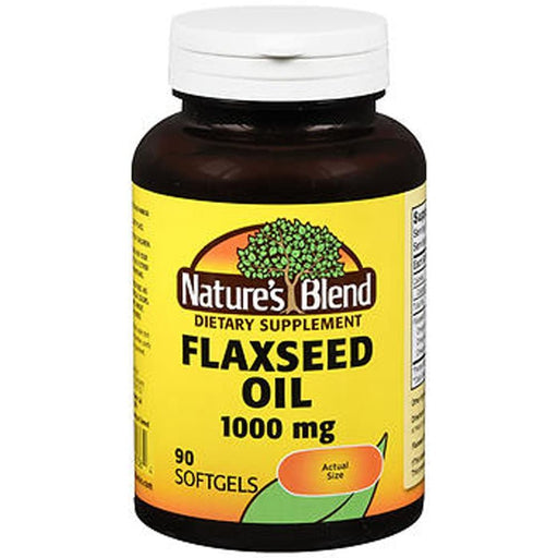 Nature's Blend Nature's Blend Flaxseed Oil 1000 mg – 90 Quick Release Softgels Vitamins & Supplements