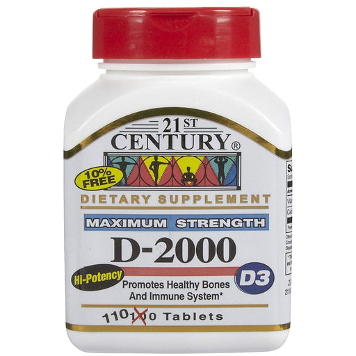 21st Century 21st Century Vitamin D3 2000 IU (Maximum Strength - 120 Tablets) Vitamins & Supplements