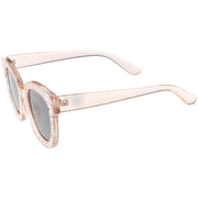 zeroUV Oversize Novelty Star Embellished Horned Rim Sunglasses C683 Sunglasses