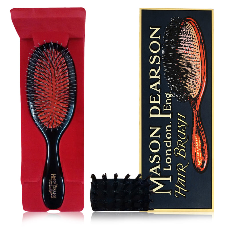 Mason Pearson Mason Pearson Handy Mixed Bristle Brush, Black Hair Styling Tools White Smoke