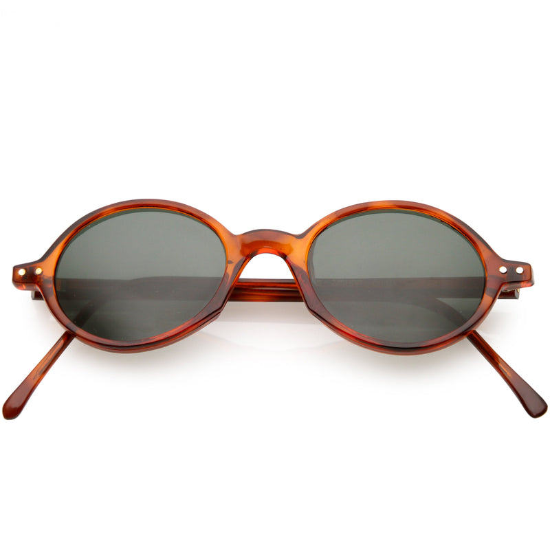 zeroUV European True Vintage Round Oval Dapper Sunglasses C659 Sunglasses