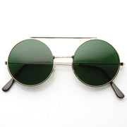 zeroUV Steampunk Vintage Circle Round Flip Up Vintage Sunglasses 8793 Sunglasses