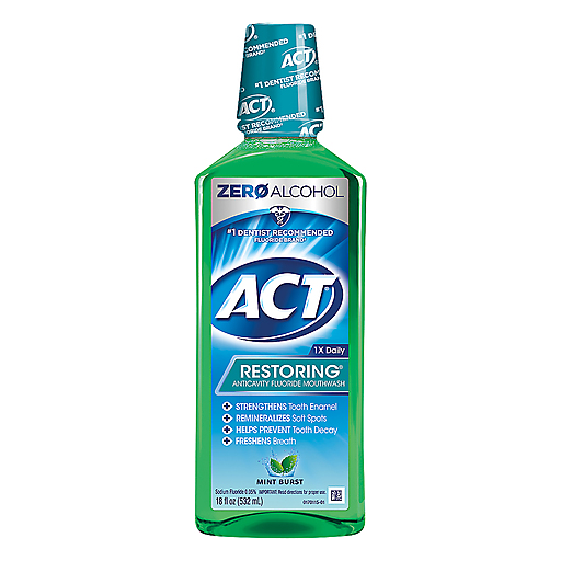 ACT ACT Restoring Anticavity Fluoride Mint Burst Mouthwash 18 Oz Mouthwash