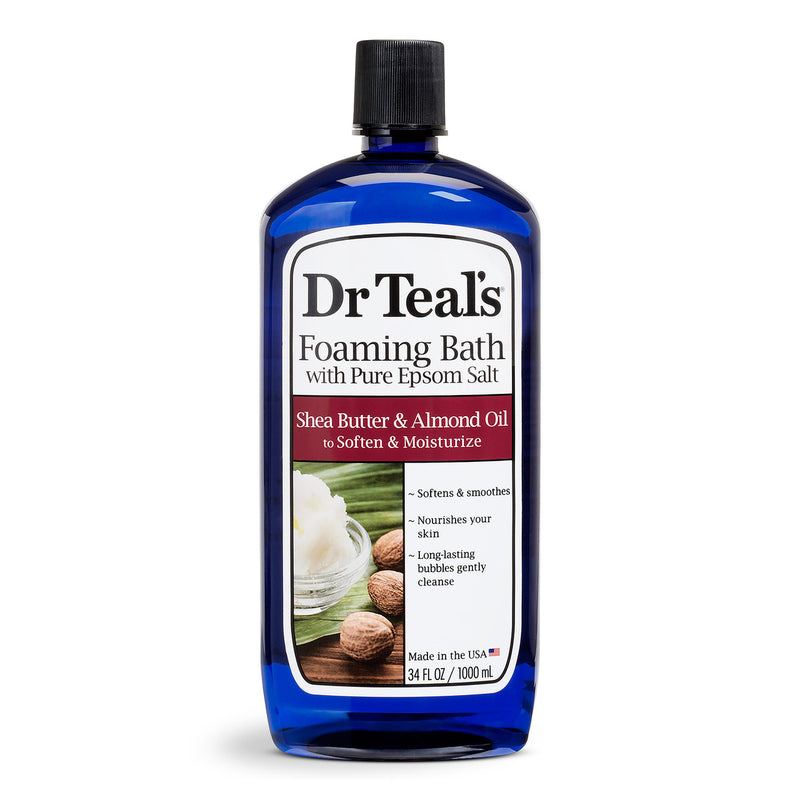 Dr Teal's Dr Teal's Shea Butter & Almond Oil Foaming Bath  With Pure Epsom Salt 34 Fl Oz Bath & Body