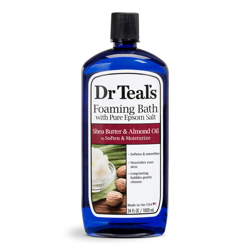 Dr Teal's Dr Teal's Foaming Bath, With Pure Epsom Salt, Shea Butter & Almond Oil, 34 Fl Oz Bath & Body