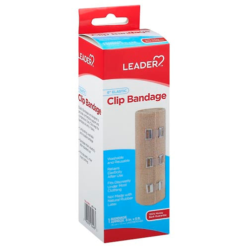 Silver Rod Pharmacy Leader® Elastic Bandage with Clip – 6 Inch Medical Tape & Bandages