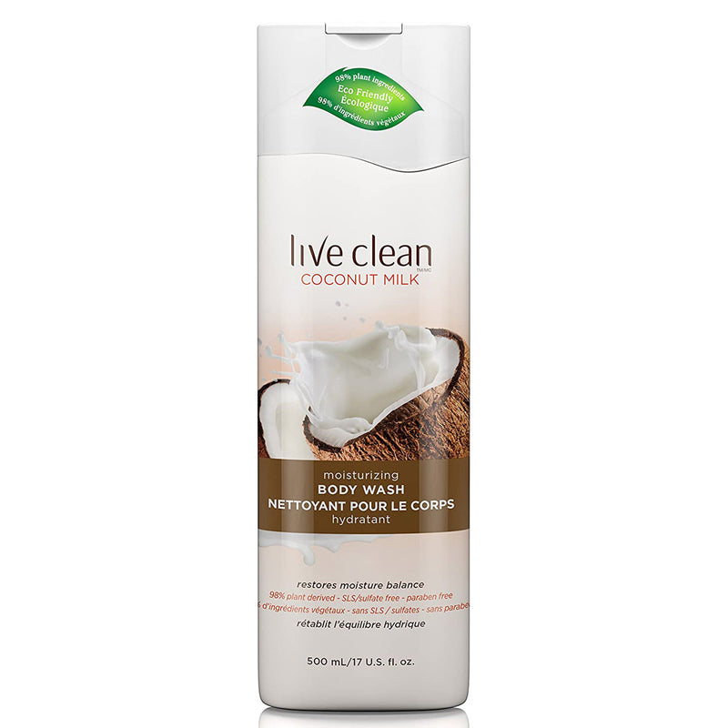 Live Clean Live Clean Coconut Milk Moisturizing Body Wash 17 Fl. Oz. Bottle Body Wash