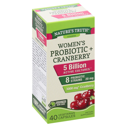 Nature's Truth Nature's Truth® Women's Daily Probiotic + Cranberry – 3000 mg Capsules Vitamins & Supplements