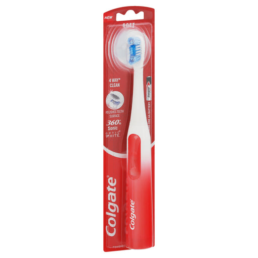 Colgate Colgate 360 Optic White Soft Sonic Powered Battery Toothbrush Toothbrushes