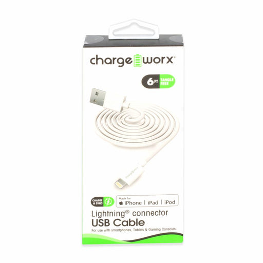 Charge Worxs Chargeworx  Lghtn  Cbl  Wht 6Ft Cables