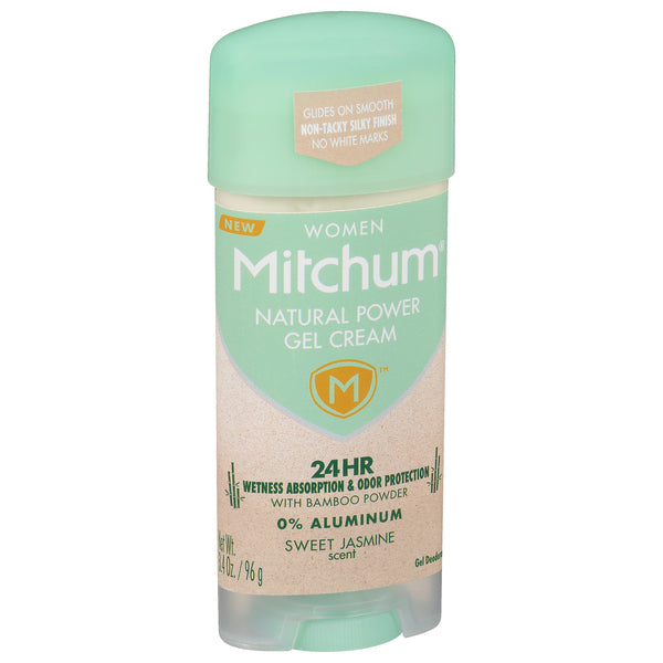 Mitchum Mitchum Natural Power Gel Cream For Women, Sweet Jasmine - 3.4 Oz Deodorant