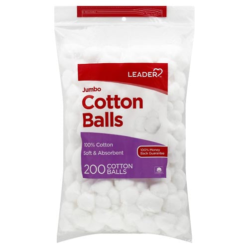Leader Leader™ Jumbo Cotton Balls – Soft and Highly Absorbent Cotton Balls