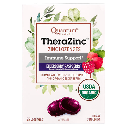 Quantum Health Quantum Health TheraZinc Zinc Lozenges Elderberry Raspberry Vitamins & Supplements