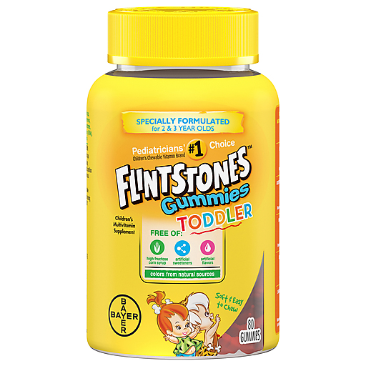 Flintstones Flintstones Gummies Toddler Multivitamin 80 Ea Bottle Vitamins & Supplements