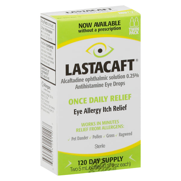 Lastacaft Lastacaft Once Daily Relief Antihistamine Eye Drops, 0.25% - 5 mL (2 Pack) Eye Drops & Lubricants