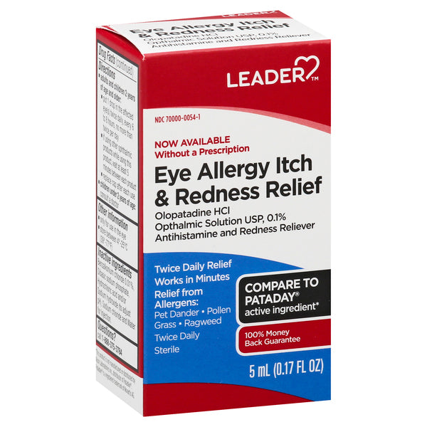 0 Leader Eye Allergy Itch And Redness Relief Twice Daily Drops, 5Ml Medicine Cabinets