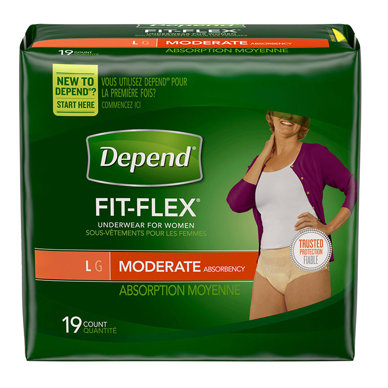 Depend Depend Underwear, Moderate, Large 19 Pr Underwear