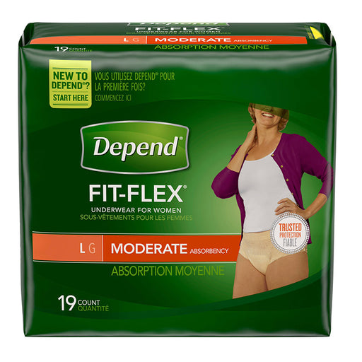 Depend Depend Underwear, Moderate, Large 19 Pr Underwear