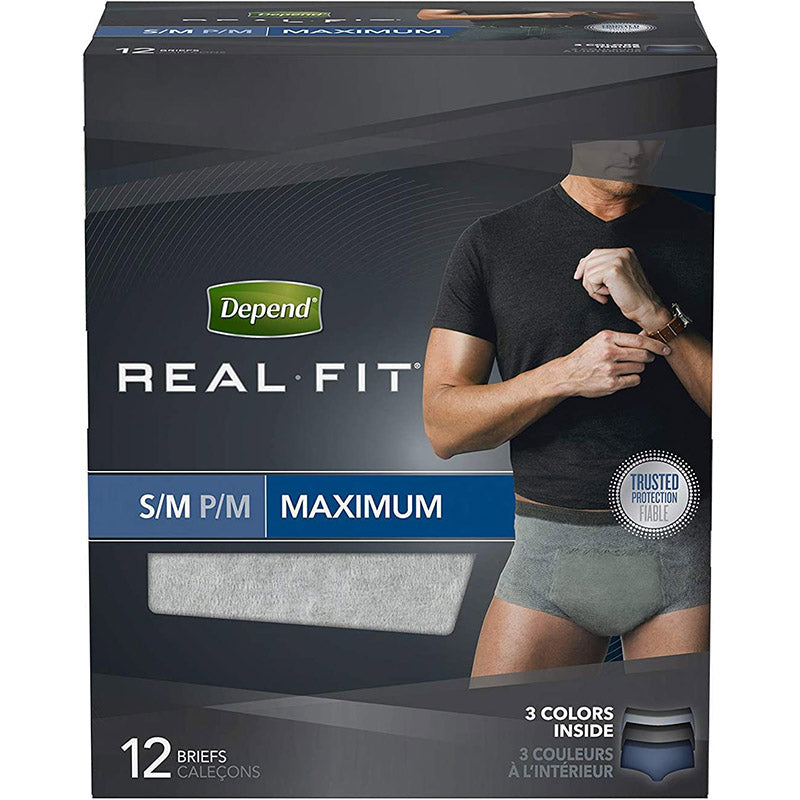 Depend Depend Real Fit For Men Maximum Absorbency Briefs S/M Personal Care