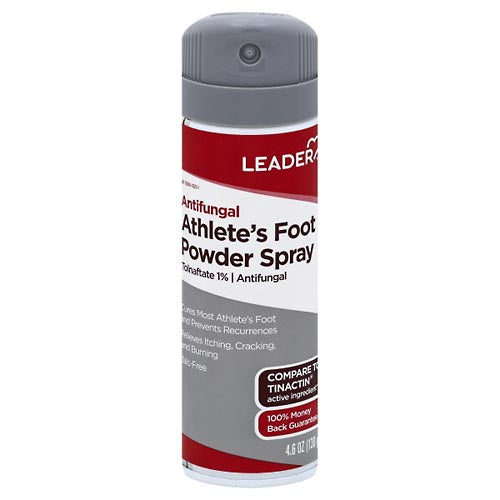 Leader Leader(Tm) Athlete's Foot  Antifungal Powder Spray Talc-Free 4.6 Oz(Compare To Tinactin) Foot Care