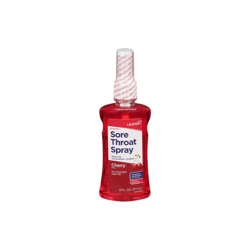 Leader Health Care Leader Health Care Sore Throat Spray, Sugar-Free, Cherry Flavor, 6 Oz Medicine & Drugs