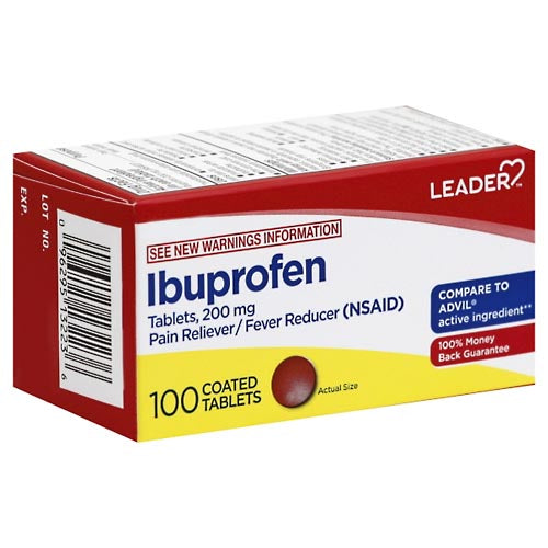 Rx 3 Leader™ Pain Reliever & Fever Reducer – Ibuprofen 200mg (100 ct) Medicine & Drugs White Smoke