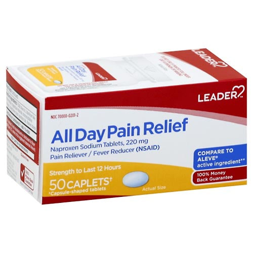 Leader Leader™ All Day Pain Relief – Naproxen Sodium 220 mg (Caplets) Medicine & Drugs