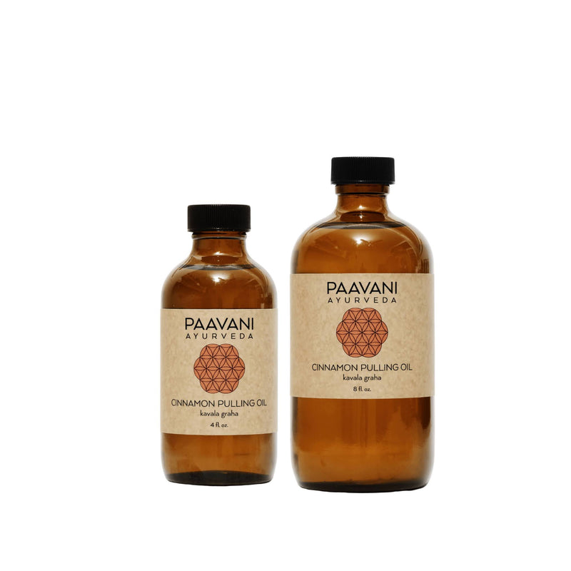 Paavani Ayurveda Cinnamon Pulling Oil | Ayurvedic Oil Pulling for Oral Health & Detoxification variable