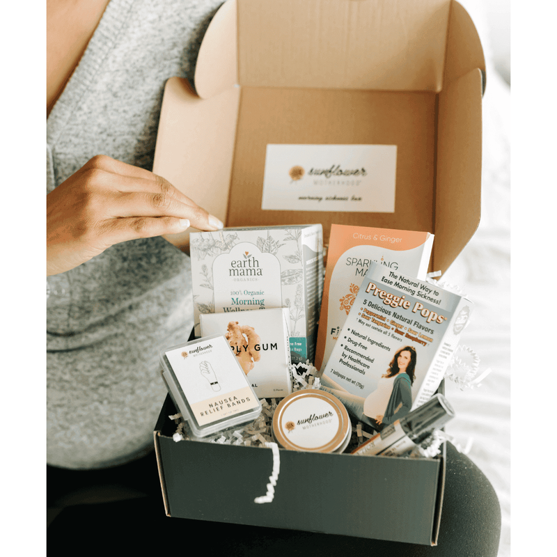 Sunflower Motherhood Morning Sickness Box Baby Gift Set Black
