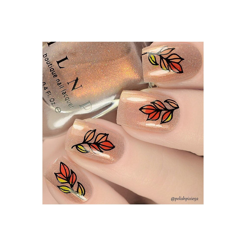 UberChic Beauty Lovely Leaves-02 Stamping Plate