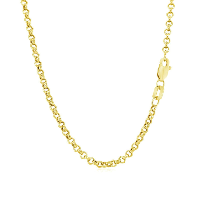 Bids.com 2.3mm 10k Yellow Gold Rolo Chain Necklaces