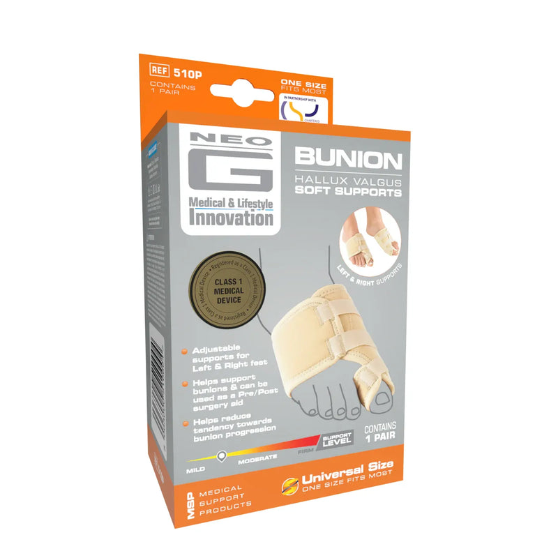 Neo G Neo G Bunion (Hallux Valgus) Soft Support for Left Foot - One Size Fits All (OSFA) Foot Care