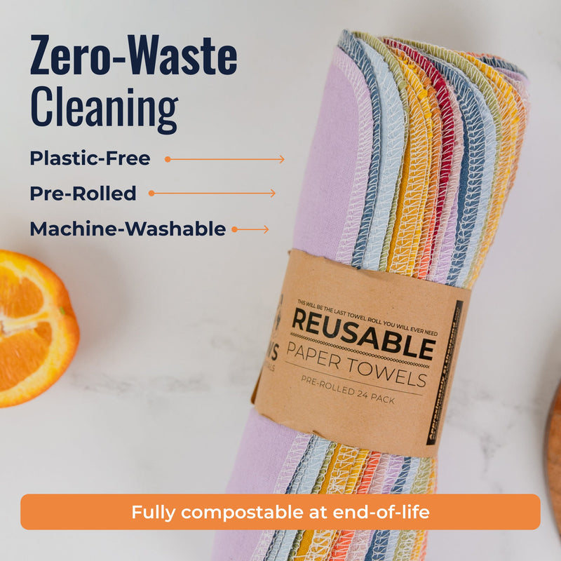 ZeroWasteStore.com Reusable Paper Towels Reusable Paper Towels