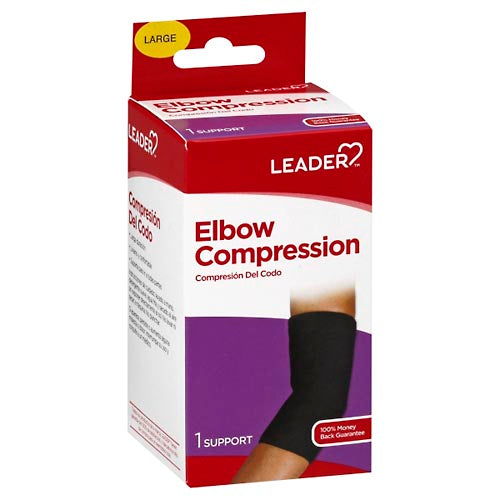 Leader Leader Elbow Compression Large Health & Beauty White Smoke