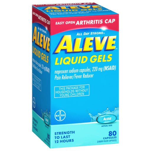 Aleve Aleve All Day Strong Capsules Liquid Gels 220 Mg Naproxen Sodium Health & Beauty