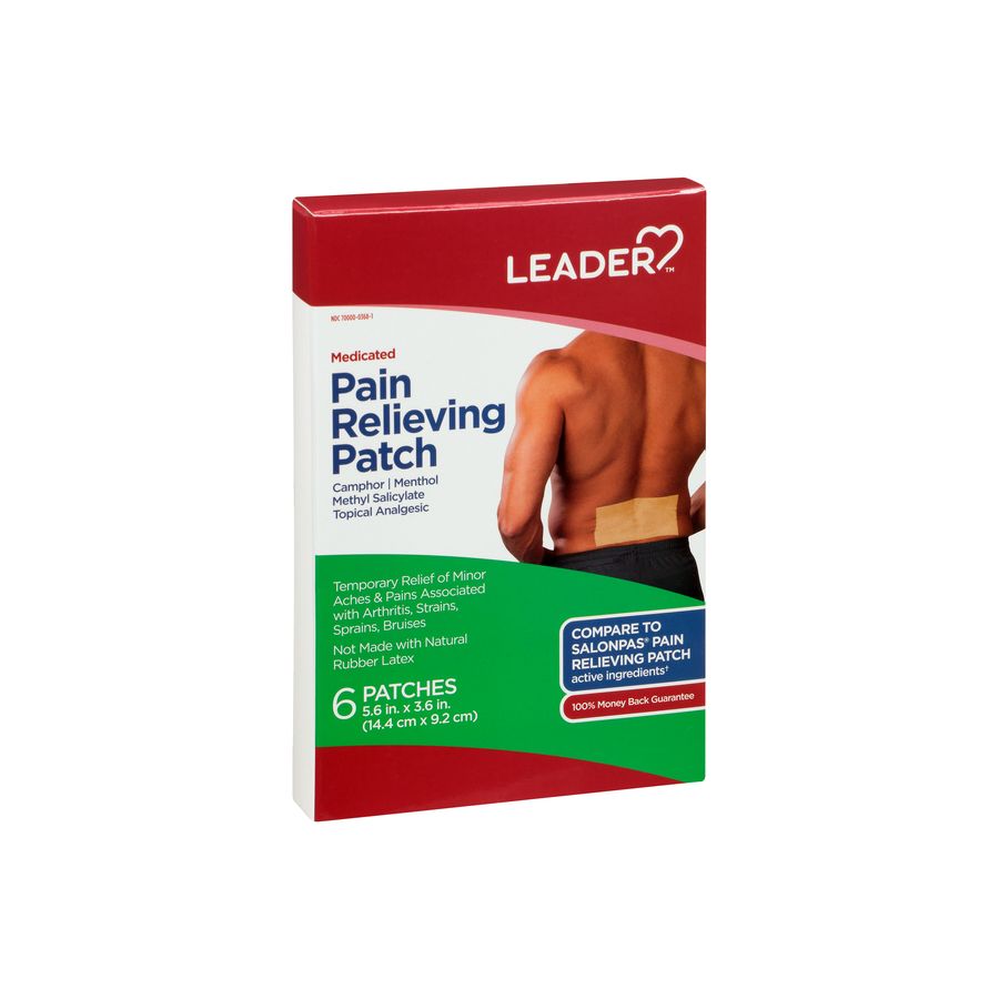 Leader Pain Relief Targeted Medicated Patches 6 Ct — Pasteur Pharmacy