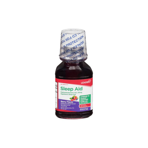 Leader Leader Nighttime Sleep Aid 50Mg Liquid Berry Flavor, 6 Oz Sleeping Aids