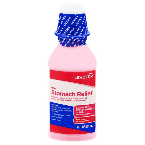 Leader Leader Stomach Relief, Ultra, 12 Fl Oz Acid Neutralizers