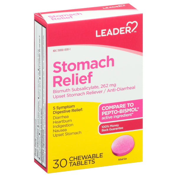 Leader Leader Stomach Relief, Chewable Tablets Health Care