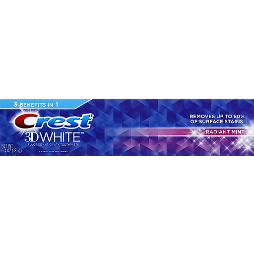 Crest Crest 3D White Whitening Toothpaste - Radiant Mint 6.4 Oz Toothpaste