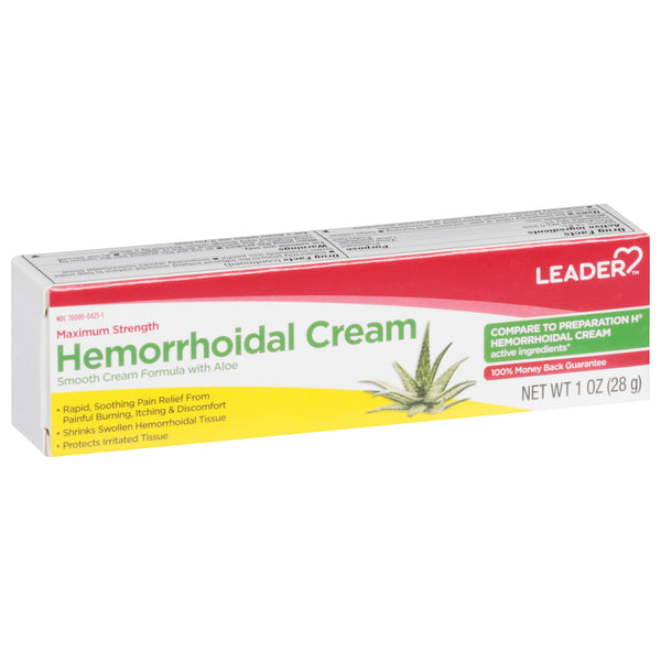 Leader Leader(Tm) Maximum Strength  Hemorrhoidal Cream 1 Oz(Compare To Preparation H) Medicine & Drugs