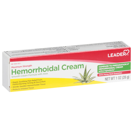 Leader Leader(Tm) Maximum Strength  Hemorrhoidal Cream 1 Oz(Compare To Preparation H) Medicine & Drugs