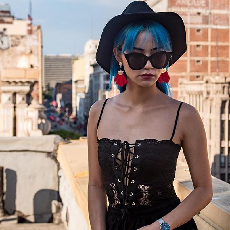 zeroUV Women's Oversize Flat Frame Cat Eye Sunglasses C071 Sunglasses