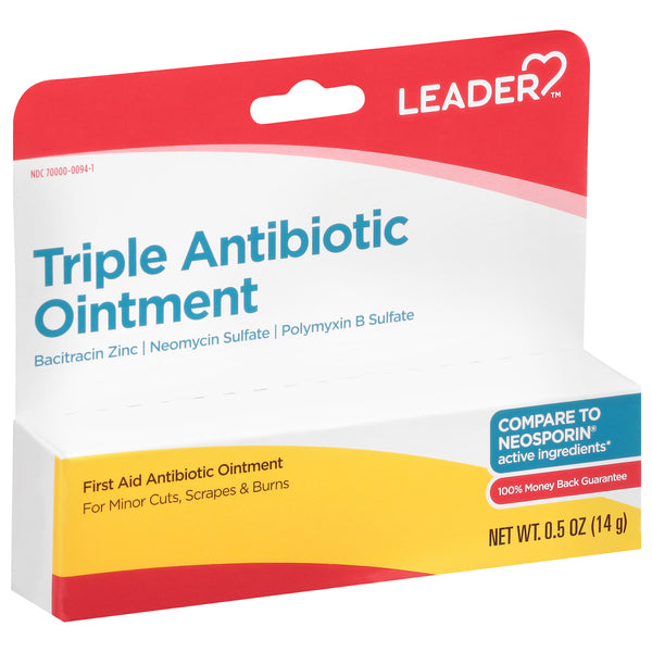 Leader Leader First Aid Triple Antibiotic Ointment, 0.5 Oz First Aid