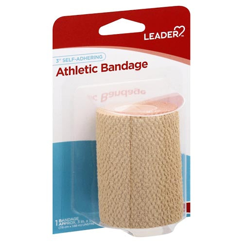 Leader Leader Athletic Bandage, Self-Adhering, 3 Inches First Aid